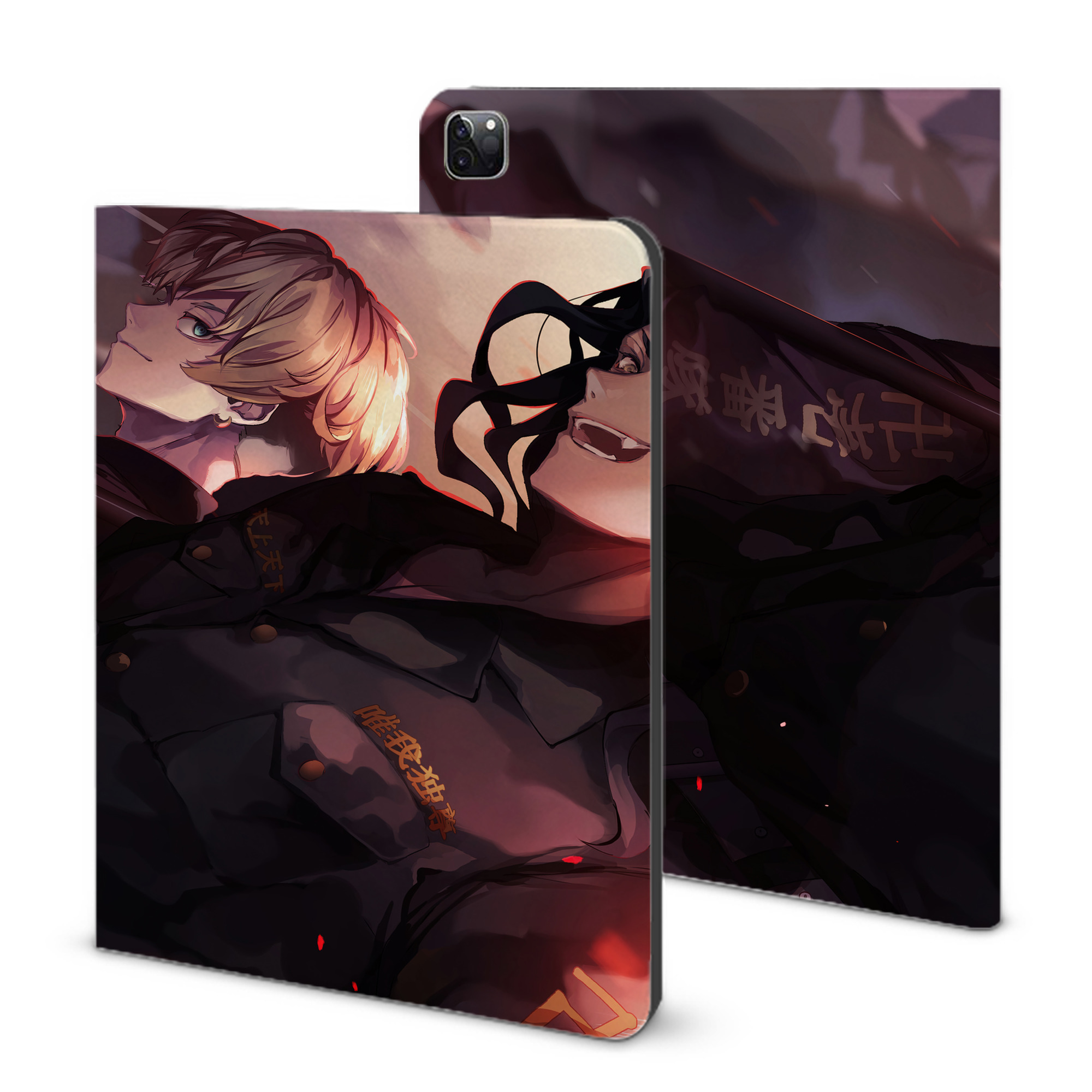 （画像用） 東京リベンジャーズ Tokyo Revengers IPad ケース ブック型 PUレザー TPU 耐衝撃 軽量 薄型 ペン収納なし 全面保護 IPad 各モデル対応